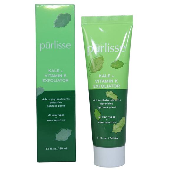 Purlisse Kale + Vitamin K Face Exfoliator - 1.7 fl oz / 50 ml - NIB - Picture 1 of 8